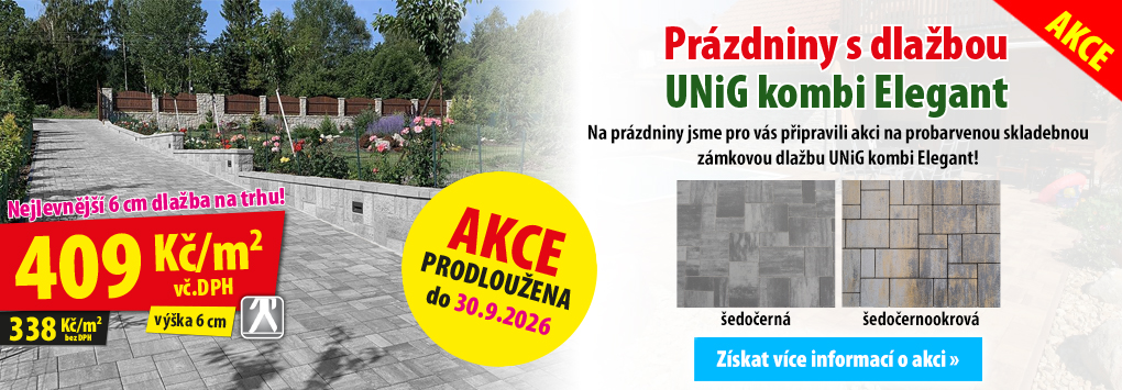 Prázdniny s dlažbou Unig kombi Elegant