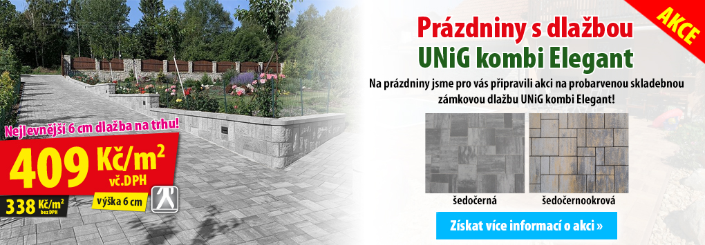 Prázdniny s dlažbou Unig kombi Elegant