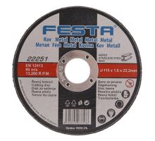 Kotouč řezný na kov 115x1,6mm Festa