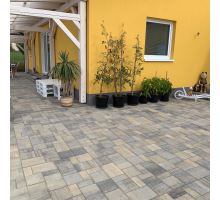 UNiG kombi Elegant 6 cm, šedočernookrová dlažba 3 kameny, Semmelrock