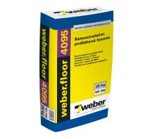 weber.floor 4095 25 MPa, 25 kg - anhydritová samonivelační hmota pro tl. vrstvy 1-10 mm, pochozí po 2-4 hod.