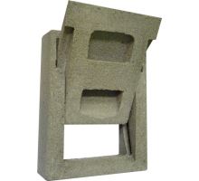Komínová dvířka betonová B1 výsuvná kolébková, 274 x 210 mm