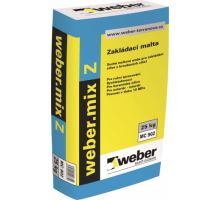 weber.mix Z, 25kg, 10MPa - zakládací malta pro zdivo z broušených cihel, tl. vrstvy 10-40mm
