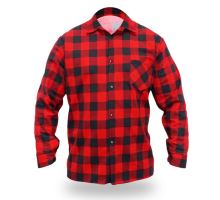 Pracovní flanelová košile červená, vel. XL Dedra