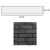 Izoflex pásek obkladový rohový reliéfní 6,5x36cm odstín šedé č. 4111