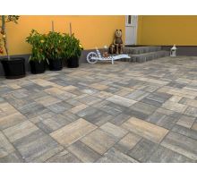 UNiG kombi Elegant 6 cm, šedočernookrová dlažba 3 kameny, Semmelrock