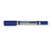 Popisovač Duomarker permanent hrot F 0,6mm, M 0,8mm modrý Berner