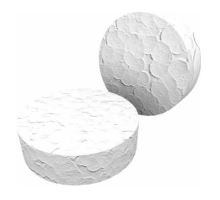 Polystyrenová zátka 70mm řezaná bílá