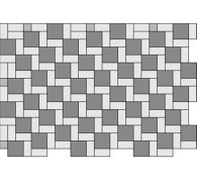 Best betonová dlažba Karo (kostka) 8 x 20 x 20 cm bílá