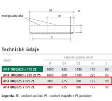 Přechodová deska studniční AP-F 80/62,5x12,5x9 cm ZE BEST