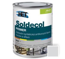 HET Soldecol PRIMER 0,75l 0100 BÍLÁ Základní syntetická barva na kov a dřevo