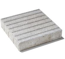 Betonová dlažba pro nevidomé s drážkou Semmelrock (kostka) 8 x 40 x 40 cm šedá přírodní