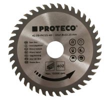 Pilový kotouč s SK plátky, 125x22,2 mm, 40z, Proteco