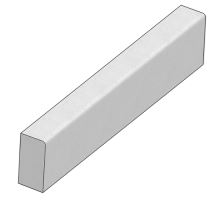Silniční obrubník T, šedá, 10x25x100cm, CS-Beton