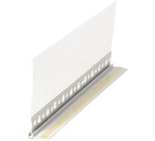 Začišťovací okenní  lišta PVC s tkaninou, 6 mm/2,4 m