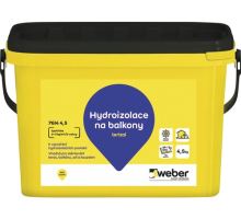 Weber terizol 4,5kg jednosložková cementová hydroizolační hmota (interiér/exteriér)