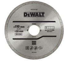 Kotouč diamantový 110x20mm plný pro řezačku DT3714-QZ DeWalt