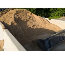 Písek volně ložený tříděný 0-4mm, praný, pro přípravu betonových směsí