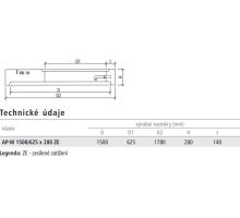 Přechodová deska kanalizační AP-M 150/62,5x28x14 cm ZE BEST