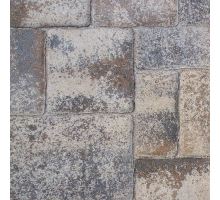 Semmelrock Rhodos Elegant, zvlněná dlažba, 3 kameny, výška 6 cm, lávově šedá melírovaná