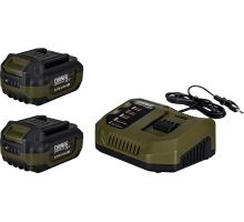 Náhradní Aku. baterie s nabíječkou 20V/4,0Ah 2x Start Set-CMFL Basic Box Narex Camouflage