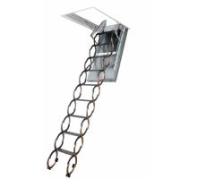 FAKRO půdní stahovací schody protipožární LSF-300, kovový žebřík, rozměr 70x110 cm, výška stropu do 300 cm