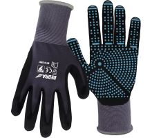 Rukavice BH1006R09 víceúčelové, šedé , nylon spandex, vel. 10 Dedra