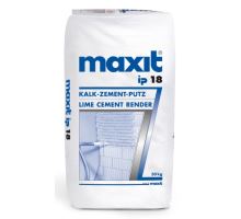 Maxit ip 18, 30kg - strojní/ruční vápeno-cementová jádrová omítka, pro exteriér/interiér, tl. vrstvy 10-20mm