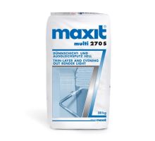 Maxit multi 270 S, 30kg - vnitřní/vnější vápenocementová tenkovrstvá stěrka, zrno 0-0,8mm, tl. vrstvy 3-10mm