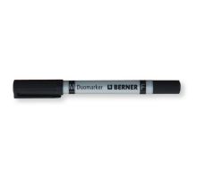 Popisovač Duomarker permanent hrot F 0,6mm, M 0,8mm černý Berner