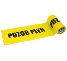 Fólie do výkopu výstražná PVC žlutá plyn 50m