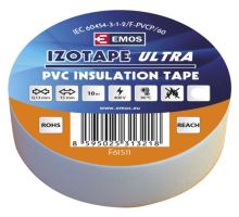 Páska izolační elektrikářská PVC 15mmx10m bílá
