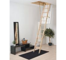 DOLLE půdní skládací schody Click Fix 56, dřevěný žebřík, rozměr 60x120 cm, výška stropu do 280 cm