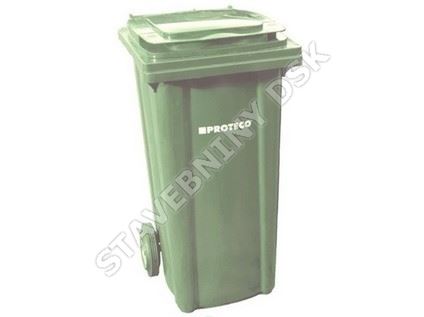 Popelnice plastová 120l zelená Proteco (147941382)