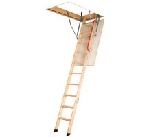 FAKRO půdní schody LWK Komfort-280, dřevěný žebřík, rozměr 70x111 cm, výška stropu do 280 cm