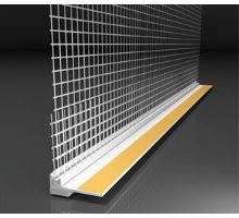 Okenní začišťovací lišta s tkaninou EKO 6mm 2,4m, Caparol